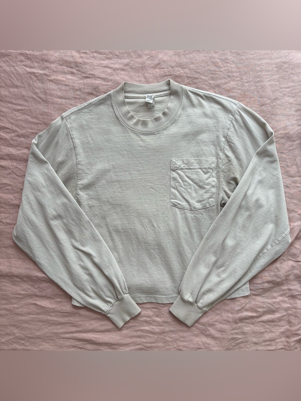 Los Angeles Apparel | Long-Sleeve Crewneck Shirt with Pocket